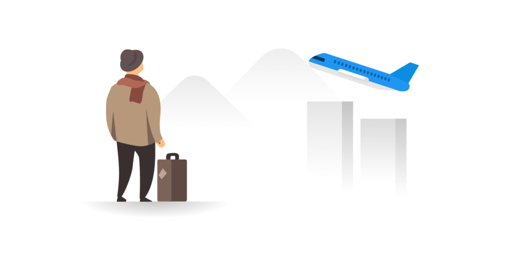 Man traveling to Japan