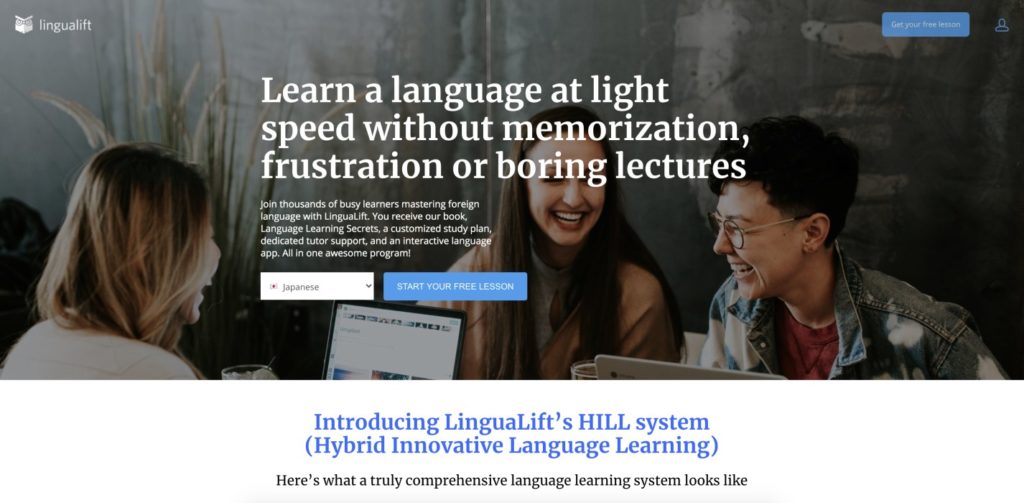 Japanese language learning system